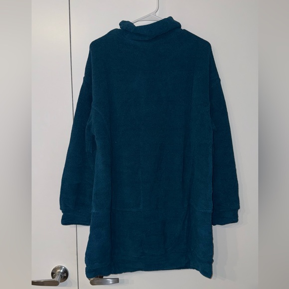 NWT Free People Teal Turtleneck Sweater - Picture 2 of 3